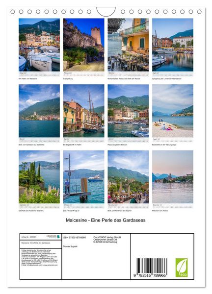 Produktbild: Malcesine - Eine Perle des Gardasees (Wandkalender 2027 DIN A4 hoch), CALVENDO Monatskalender