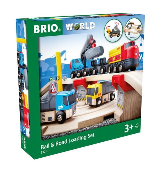 Brio Straßen und Schienen Steinverlade Set