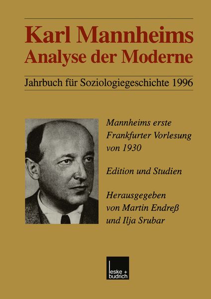 Produktbild: Karl Mannheims Analyse der Moderne