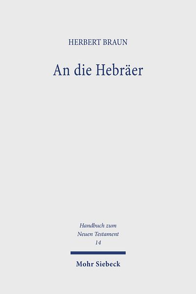 Produktbild: An die Hebr&auml;er