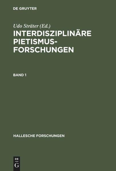 Produktbild: Interdisziplin&auml;re Pietismusforschungen