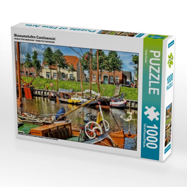 CALVENDO Puzzle Museumshafen Carolinensiel | 1000 Teile Lege-Größe 64x48cm Foto-Puzzle für glückliche Stunden