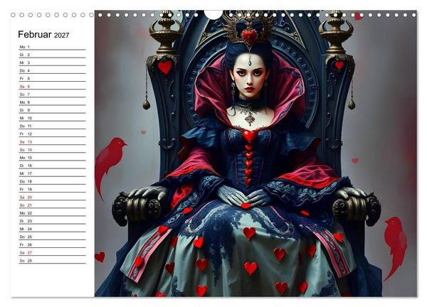 Produktbild: Geheimnisvolle Frauenportr&auml;ts (Wandkalender 2027 DIN A3 quer), CALVENDO Monatskalender