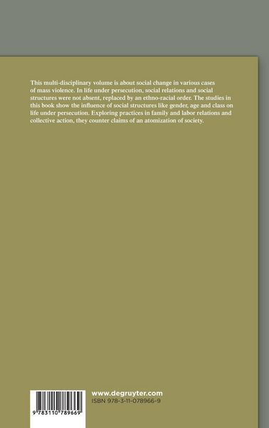 Produktbild: On the Social History of Persecution
