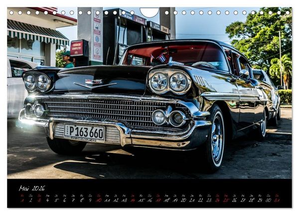Produktbild: Kubas Klassische Automobile 2026 (Wandkalender 2026 DIN A4 quer), CALVENDO Monatskalender