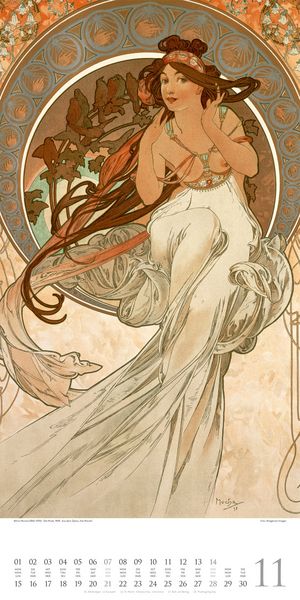 Produktbild: Alfons Mucha Kalender 2027