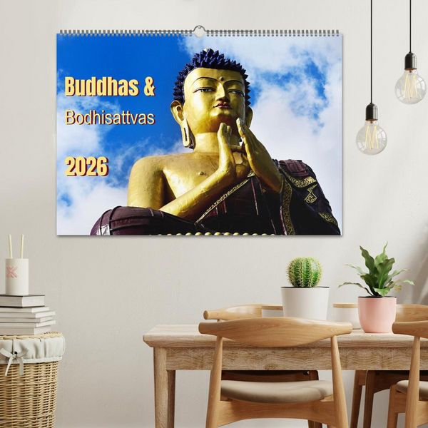 Produktbild: Buddhas & Bhodisattvas (Wandkalender 2026 DIN A2 quer), CALVENDO Monatskalender