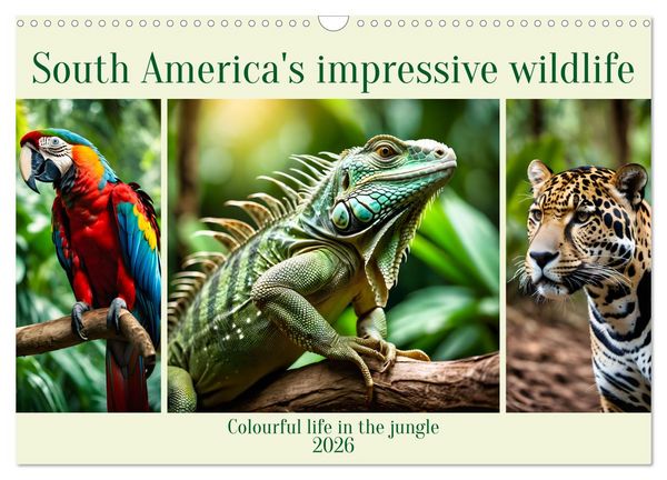 Produktbild: South America's impressive wildlife (Wall Calendar 2026 DIN A3 landscape), CALVENDO 12 Month Wall Calendar
