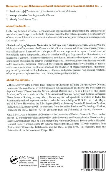 Produktbild: Photochemistry of Organic Molecules in Isotropic and Anisotropic Media