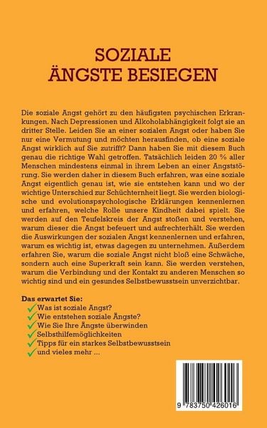 Produktbild: Soziale &Auml;ngste besiegen - Das Selbsthilfebuch: Die Angst vor Menschen und Sch&uuml;ch