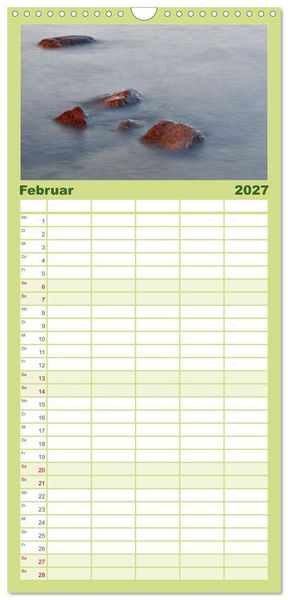 Produktbild: Familienplaner 2027 - R&uuml;gen - Jasmund Nationalpark mit 5 Spalten (Wandkalender, 21 x 45 cm) CALVENDO