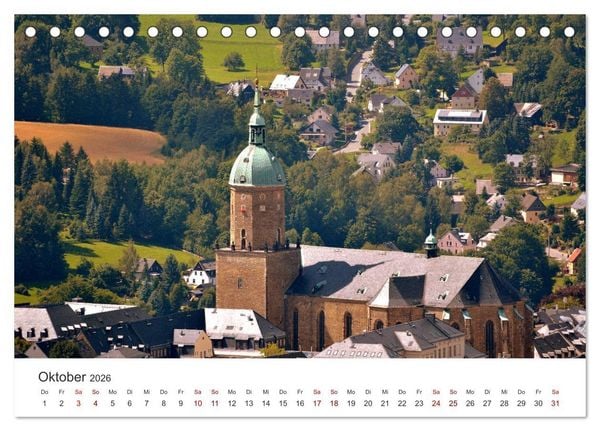 Produktbild: Annaberg - Hauptstadt des Erzgebirges (Tischkalender 2026 DIN A5 quer), CALVENDO Monatskalender