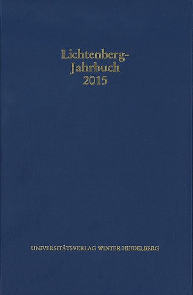 Produktbild: Lichtenberg-Jahrbuch 2015