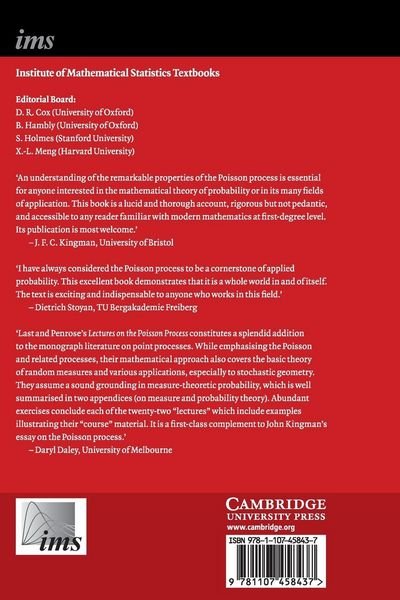 Produktbild: Lectures on the Poisson Process
