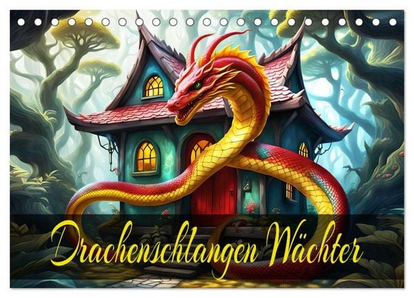 Produktbild: Drachenschlangen W&auml;chter (Tischkalender 2026 DIN A5 quer), CALVENDO Monatskalender