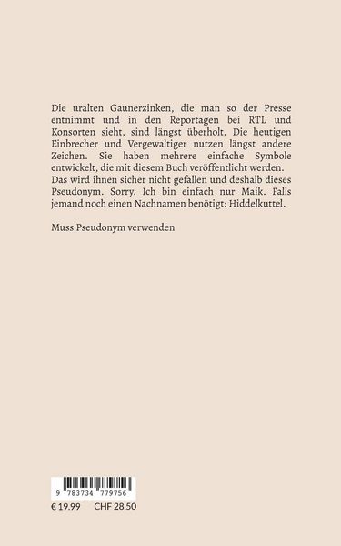 Produktbild: Das Handbuch der Gaunerzinken