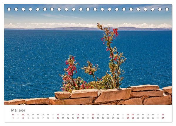 Produktbild: Peru - Perle der Anden (Tischkalender 2026 DIN A5 quer), CALVENDO Monatskalender