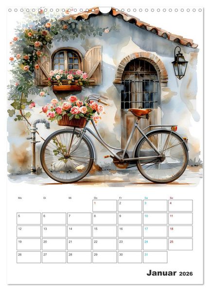 Produktbild: Fahrradpoesie (Wandkalender 2026 DIN A3 hoch), CALVENDO Monatskalender