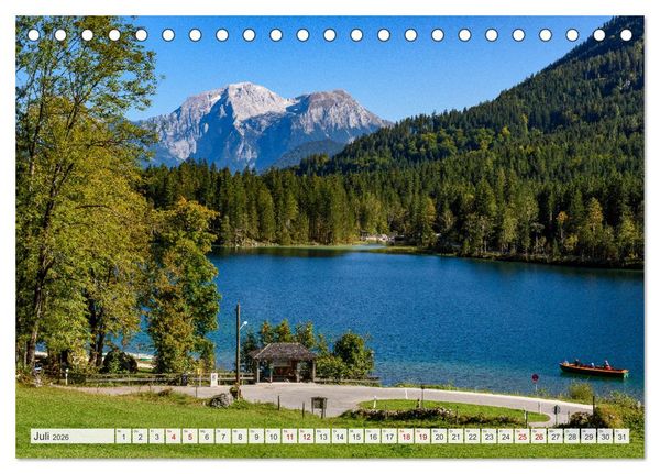 Produktbild: Unterwegs im Bergsteigerdorf Ramsau (Tischkalender 2026 DIN A5 quer), CALVENDO Monatskalender