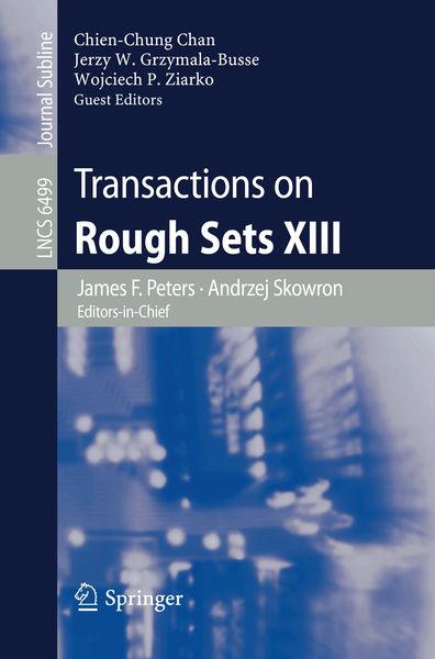 Produktbild: Transactions on Rough Sets XIII
