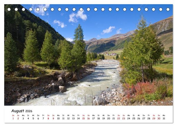 Produktbild: Zwischen Gipfeln und Geschichte - Der Vinschgau in Bildern (Tischkalender 2026 DIN A5 quer), CALVENDO Monatskalender