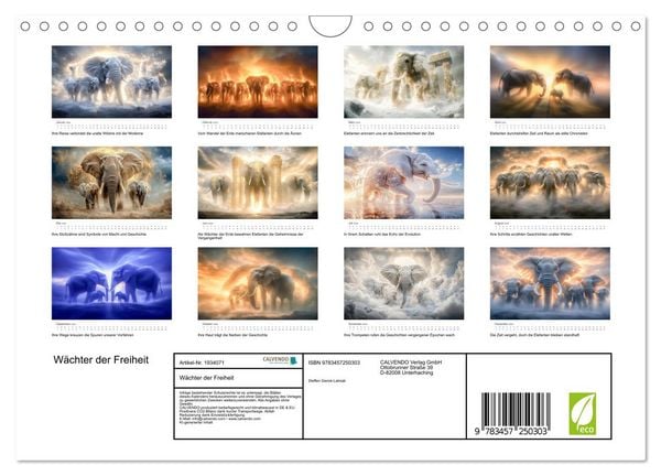 Produktbild: W&auml;chter der Freiheit (Wandkalender 2026 DIN A4 quer), CALVENDO Monatskalender