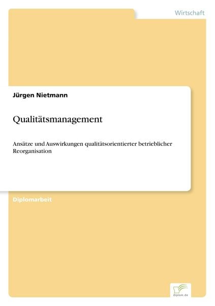 Produktbild: Qualit&auml;tsmanagement