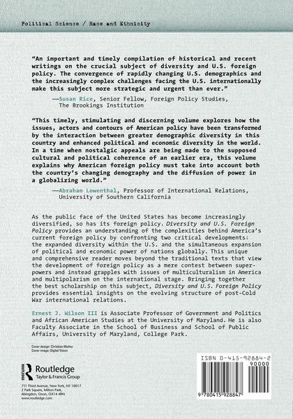 Produktbild: Diversity and U.S. Foreign Policy