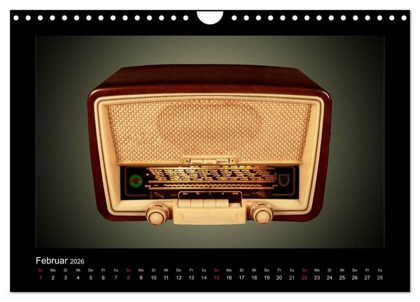 Produktbild: Dampfradios - Antike Radios mit Patina (Wandkalender 2026 DIN A4 quer), CALVENDO Monatskalender