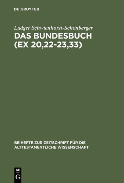 Produktbild: Das Bundesbuch (Ex 20,22-23,33)