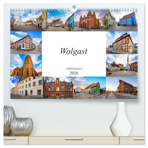 Produktbild: Wolgast Impressionen (hochwertiger Premium Wandkalender 2026 DIN A2 quer), Kunstdruck in Hochglanz