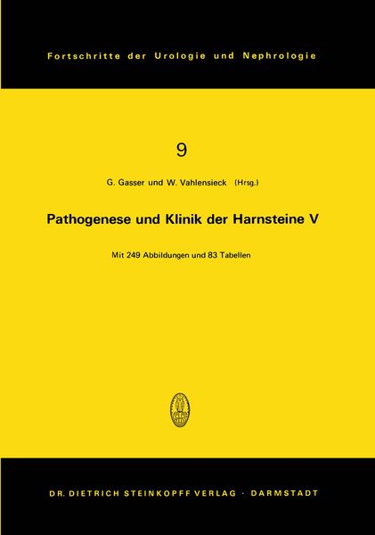 Produktbild: Pathogenese und Klinik der Harnsteine V