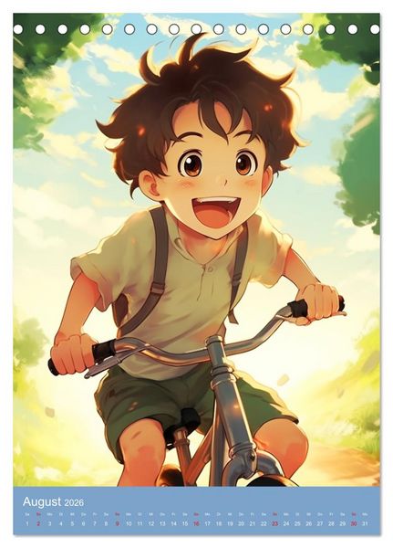 Produktbild: Manga-Boys. Die Abenteuer liebenswerter Jungs (Tischkalender 2026 DIN A5 hoch), CALVENDO Monatskalender