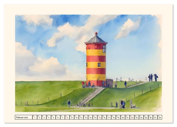 Produktbild: Reise durch Ostfriesland (Tischkalender 2026 DIN A5 quer), CALVENDO Monatskalender