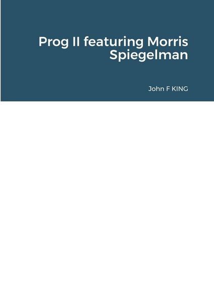 Produktbild: Prog II featuring Morris Spiegelman