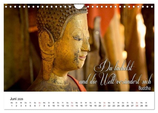 Produktbild: Buddhistische Weisheiten (Wandkalender 2026 DIN A4 quer), CALVENDO Monatskalender