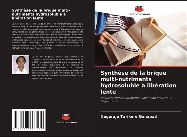 Produktbild: Synth&egrave;se de la brique multi-nutriments hydrosoluble &agrave; lib&eacute;ration lente