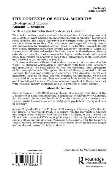 Produktbild: The Contexts of Social Mobility