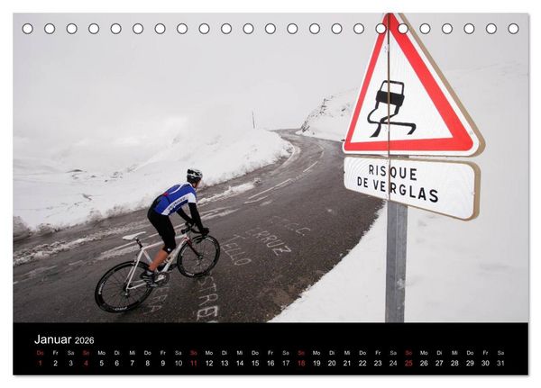 Produktbild: Alpenp&auml;sse auf dem Rennrad "Himmlische Serpentinen" (Tischkalender 2026 DIN A5 quer), CALVENDO Monatskalender