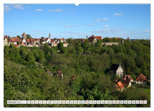 Produktbild: Rothenburg ob der Tauber. Sehensw&uuml;rdigkeiten. (Wandkalender 2027 DIN A2 quer), CALVENDO Monatskalender