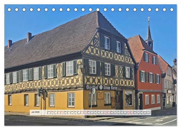 Produktbild: Bad Staffelstein - historische Stadt am Obermain (Tischkalender 2026 DIN A5 quer), CALVENDO Monatskalender