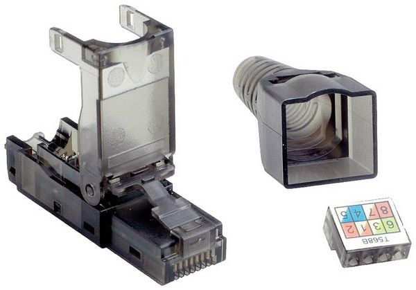 Produktbild: Value 26.99.0372 VALUE feldkonfektionierbarer RJ-45 Stecker Kat.6A (Class EA), UTP 26.99.0372 Transparent 1 St.