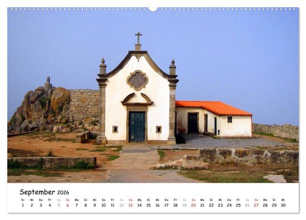 Produktbild: Camino Portugues - Jakobsweg (hochwertiger Premium Wandkalender 2026 DIN A2 quer), Kunstdruck in Hochglanz