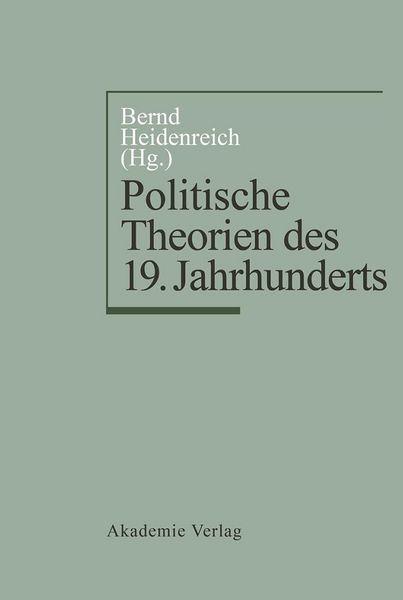Produktbild: Politische Theorien des 19. Jahrhunderts
