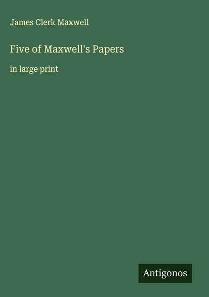 Produktbild: Five of Maxwell's Papers