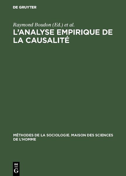 Produktbild: L&rsquo;analyse empirique de la causalit&eacute;