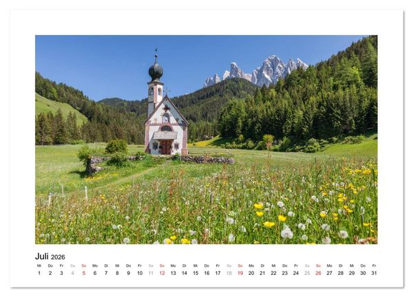 Produktbild: Sehnsucht nach S&uuml;dtirol (Wandkalender 2026 DIN A3 quer), CALVENDO Monatskalender