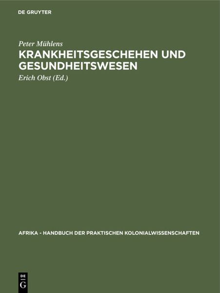 Produktbild: Krankheitsgeschehen und Gesundheitswesen