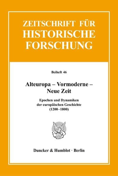 Produktbild: Alteuropa &ndash; Vormoderne &ndash; Neue Zeit.