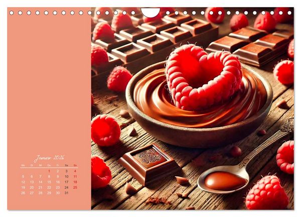 Produktbild: Sag's mit Schokolade (Wandkalender 2026 DIN A4 quer), CALVENDO Monatskalender